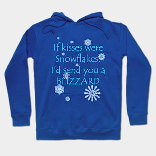 Funny Kisses and Snowflakes Hoodie